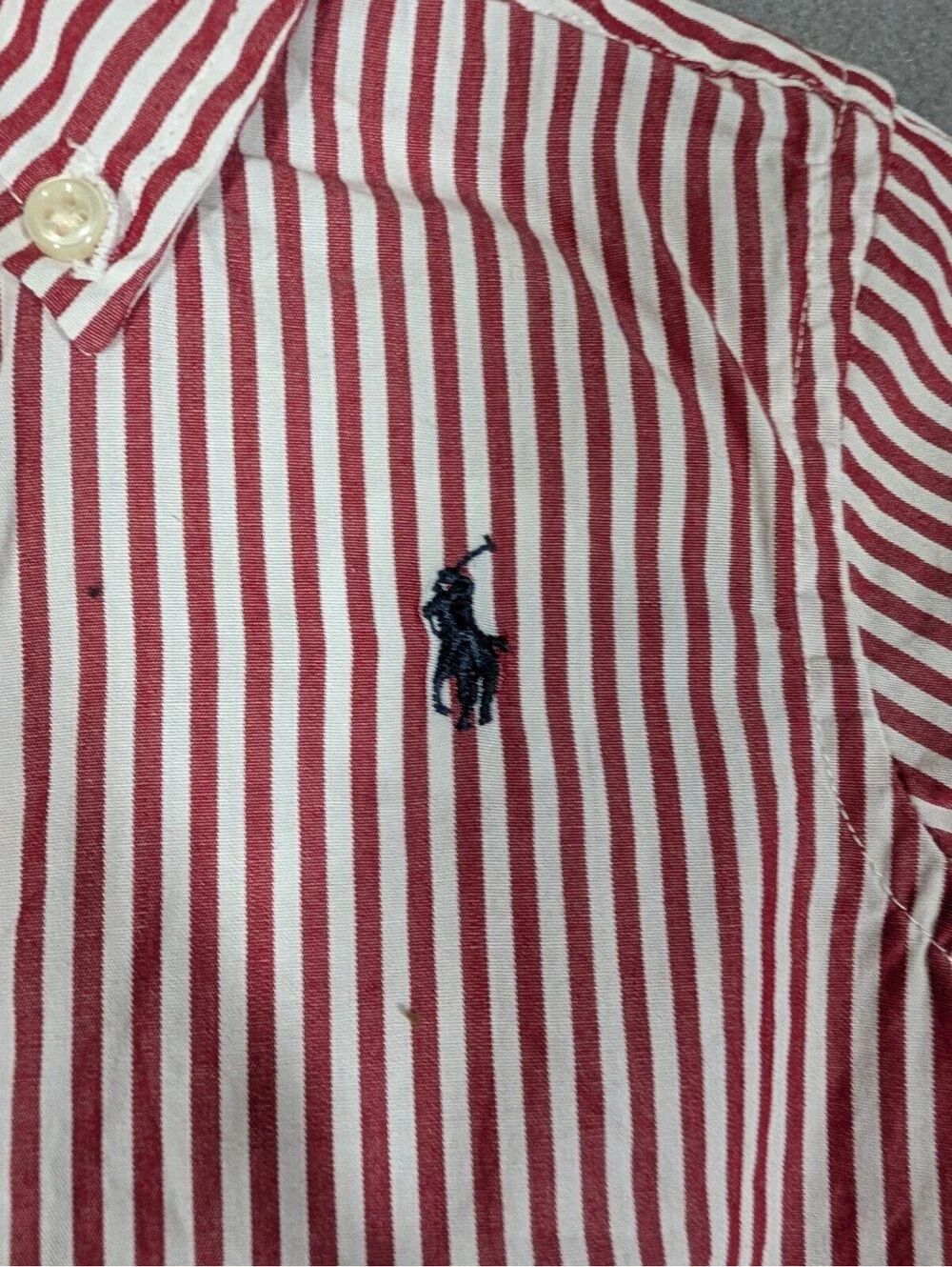Polo Ralph Lauren Boys 18M Red Blue White 3pc Hoodie Shirt Pullover Clothing Lot